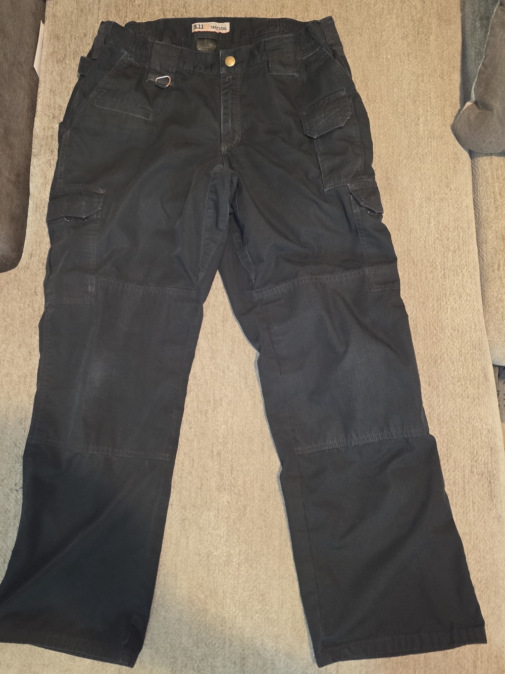 5.11 Tactical Men's Black Cargo Pants EMS 32" Elastic Waist